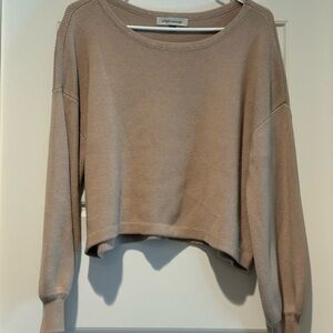 Cozy Beige Sweater Top